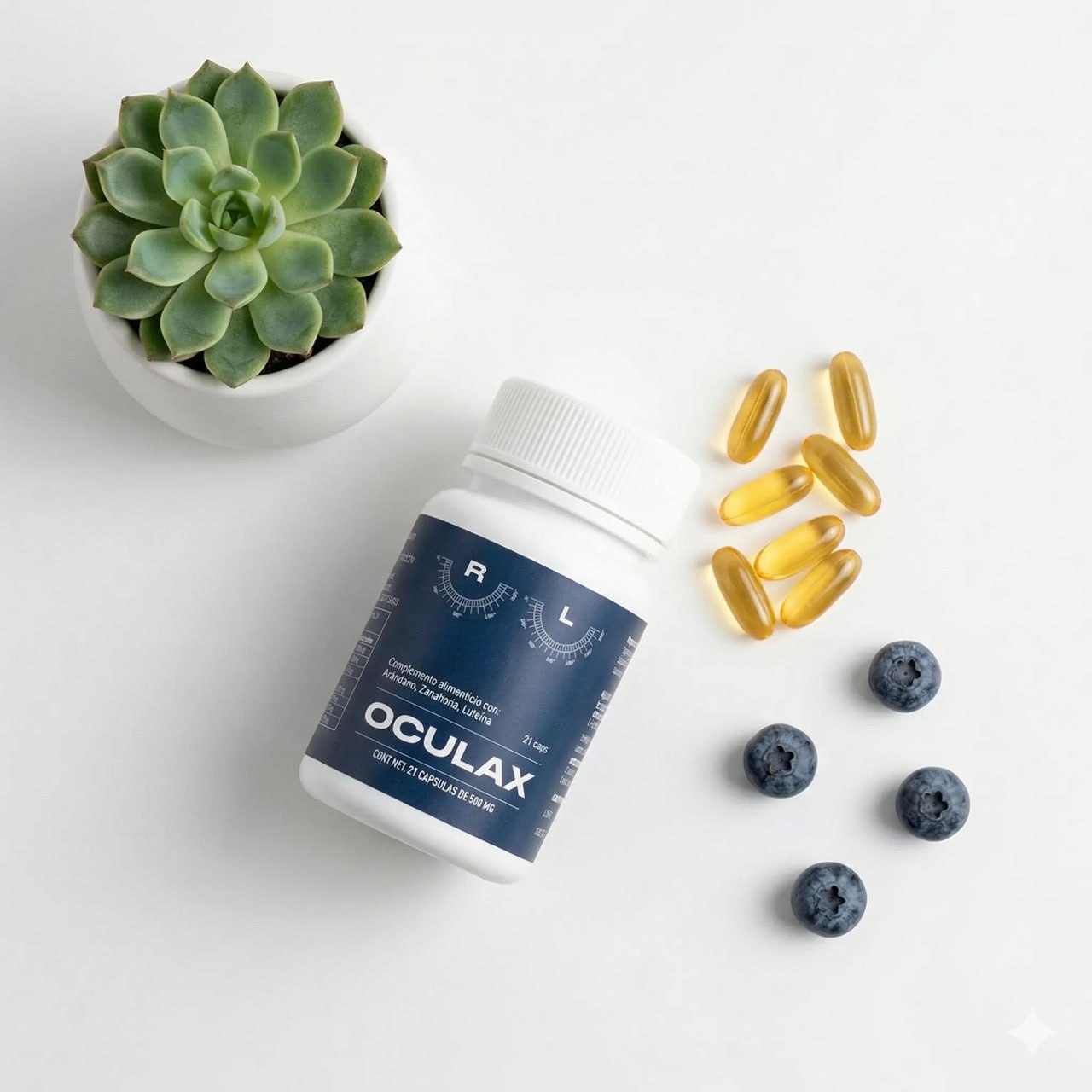 Oculax 21 cápsulas con arándanos - complemento alimenticio para la visión